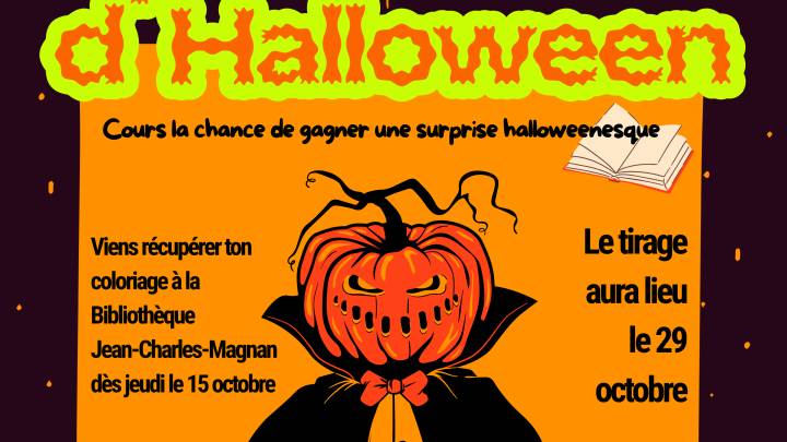 TIRAGE DE COLORIAGE D'HALLOWEEN