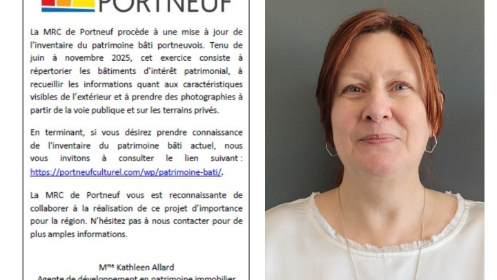 MISE À JOUR DE L'INVENTAIRE DU PATRIMOINE BÂTI PORTNEUVOIS
