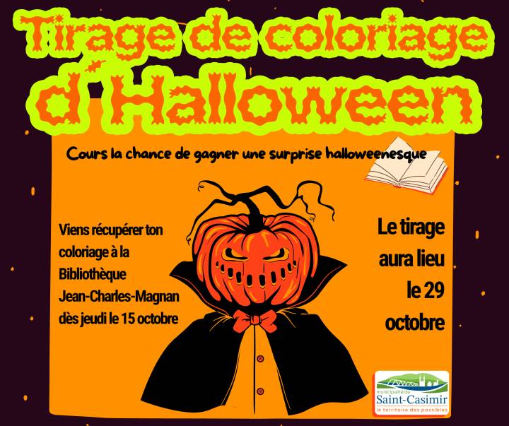 TIRAGE DE COLORIAGE D'HALLOWEEN