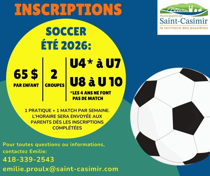 INSCRIPTIONS SOCCER
